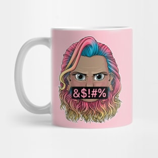 Reva Prisma angry symbols face emoji Mug